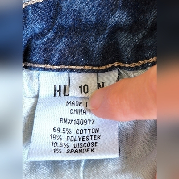 Girls Hudson Flap Pocket Skinny Jeans Size 10 - Picture 7 of 8